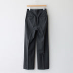 SUPER FINE TROPICAL WOOL SLACKS #TOP CHARCOAL [A23SP08WT]