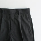 SUPER FINE TROPICAL WOOL SLACKS #TOP CHARCOAL [A23SP08WT]