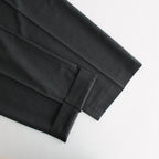 SUPER FINE TROPICAL WOOL SLACKS #TOP CHARCOAL [A23SP08WT]