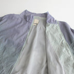 SPRAY PRINTED NYLON ZIP BLOUSON #MIST GREEN [YK23SS0463B]