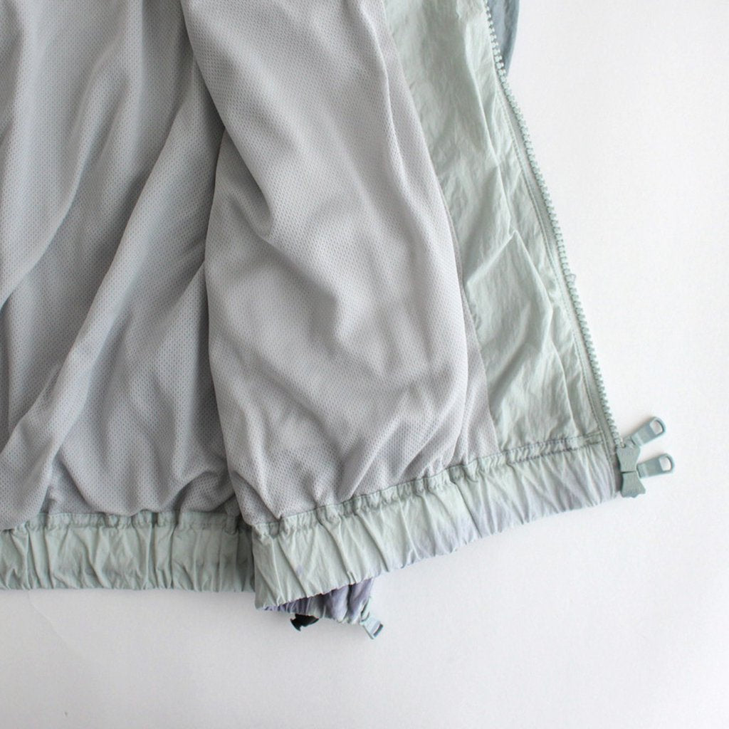 SPRAY PRINTED NYLON ZIP BLOUSON #MIST GREEN [YK23SS0463B]