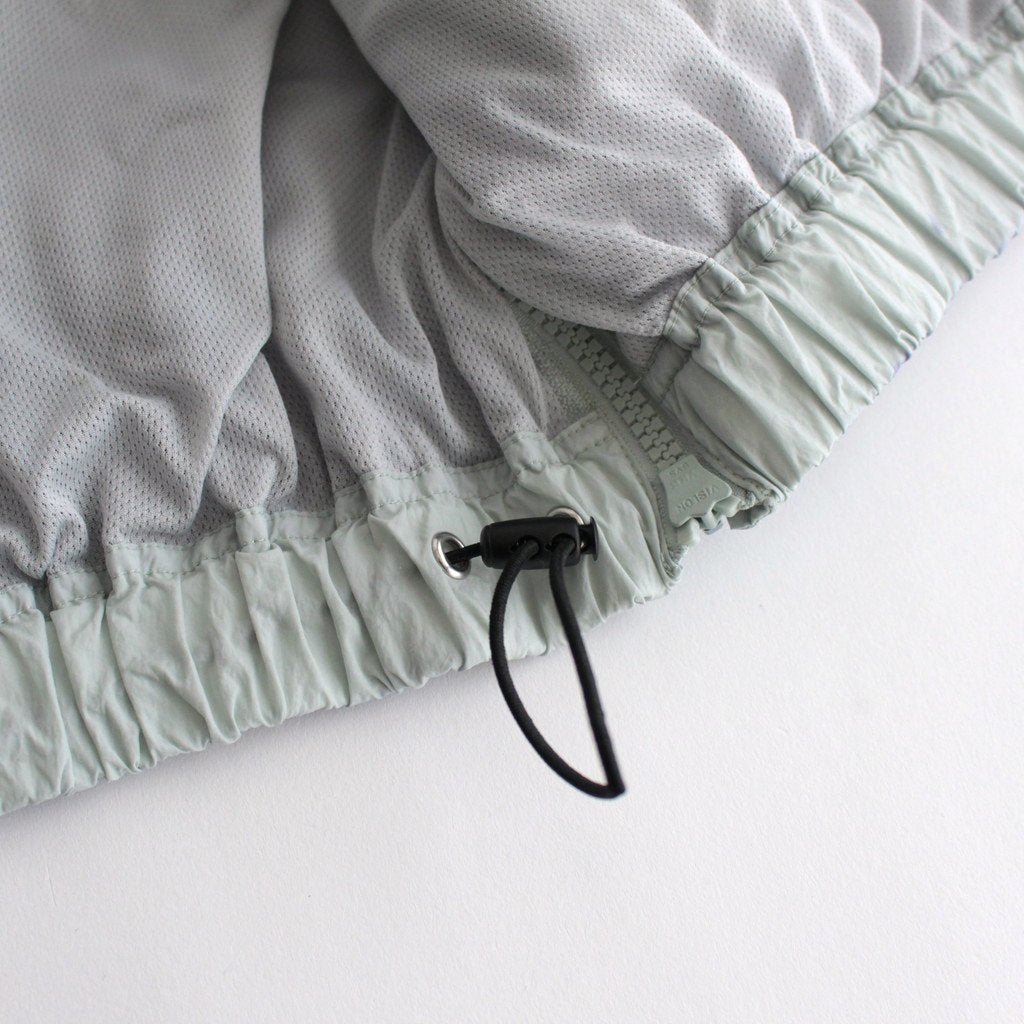 SPRAY PRINTED NYLON ZIP BLOUSON #MIST GREEN [YK23SS0463B]