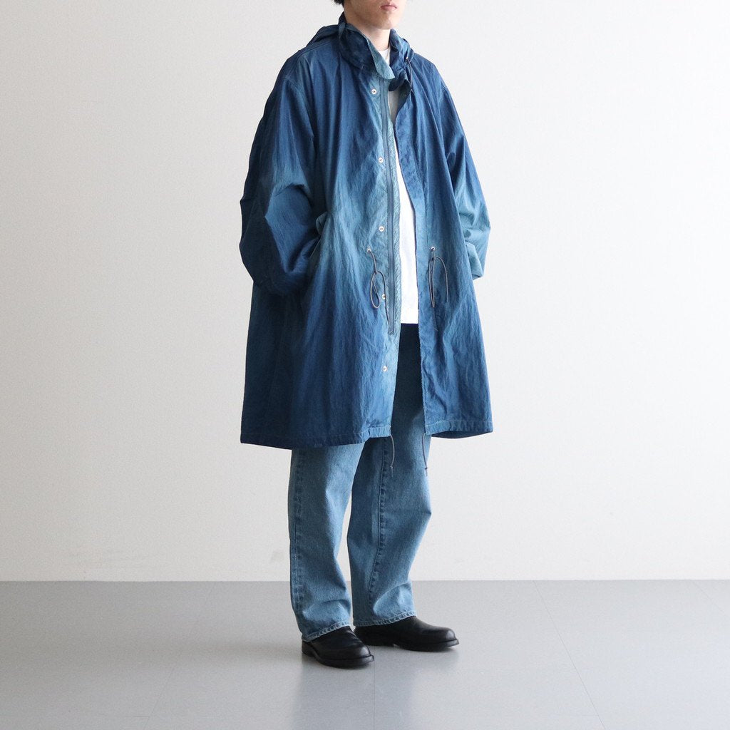 SPRAY PRINTED NYLON SNOWPARKA #OCEAN BLUE [YK23SS0462C] _ YOKE