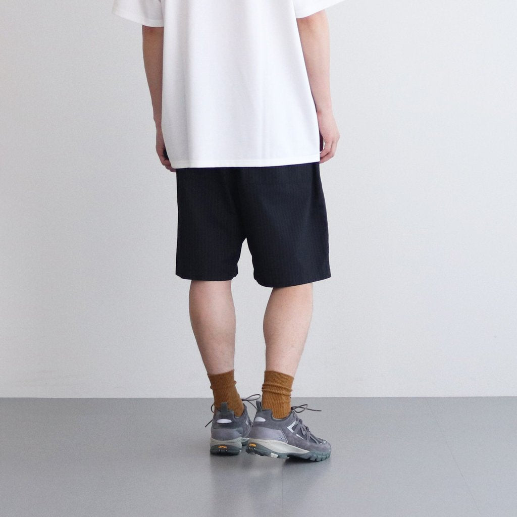 CORPORATE EASY SHORTS #BLACK STRIPE [FSW-23-PT_145]