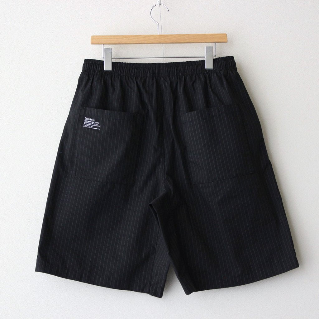 CORPORATE EASY SHORTS #BLACK STRIPE [FSW-23-PT_145]