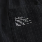 CORPORATE EASY SHORTS #BLACK STRIPE [FSW-23-PT_145]