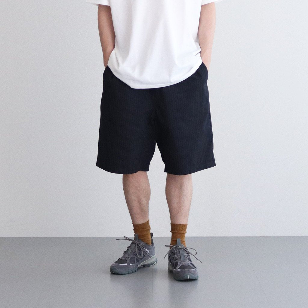 CORPORATE EASY SHORTS #BLACK STRIPE [FSW-23-PT_145] _ FreshService |  フレッシュサービス – ciacura