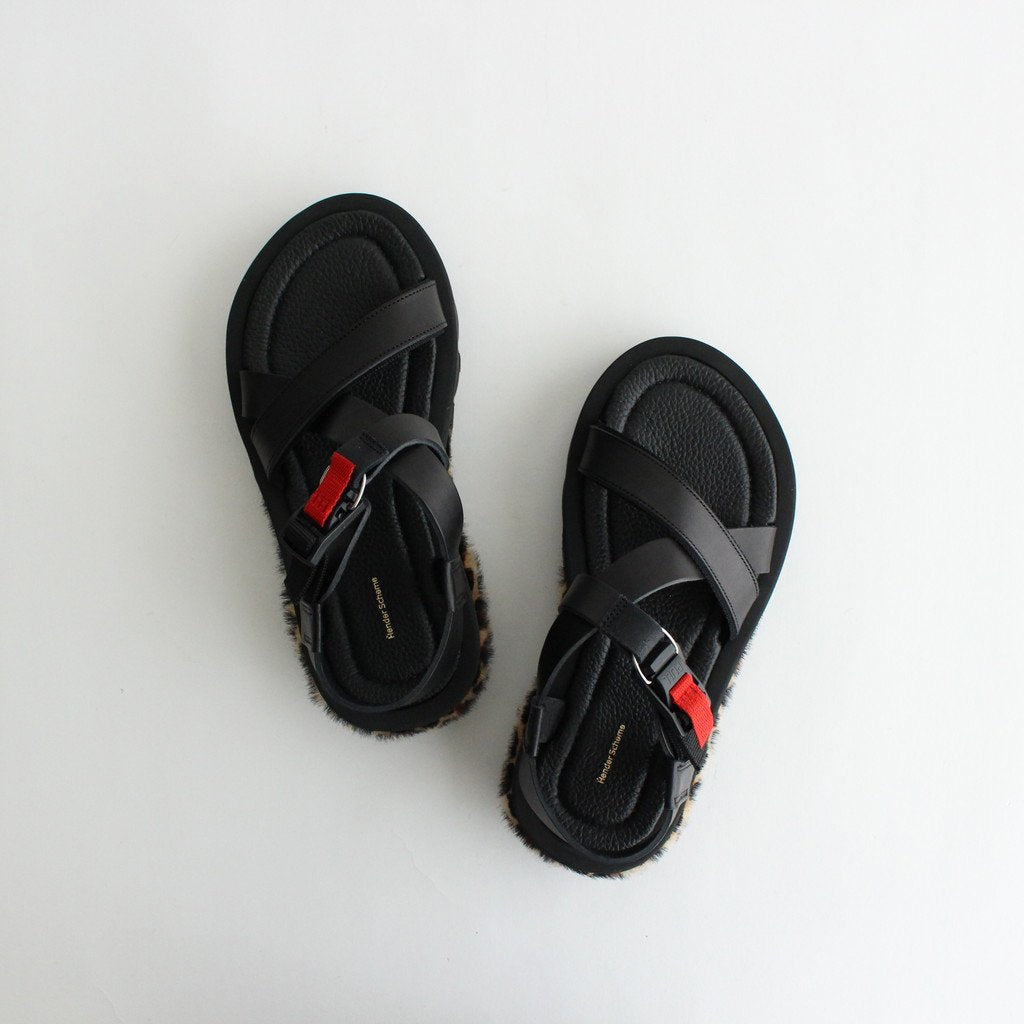 MEADOW SANDAL #BLACK/LEOPARD [RO-S-MDS]