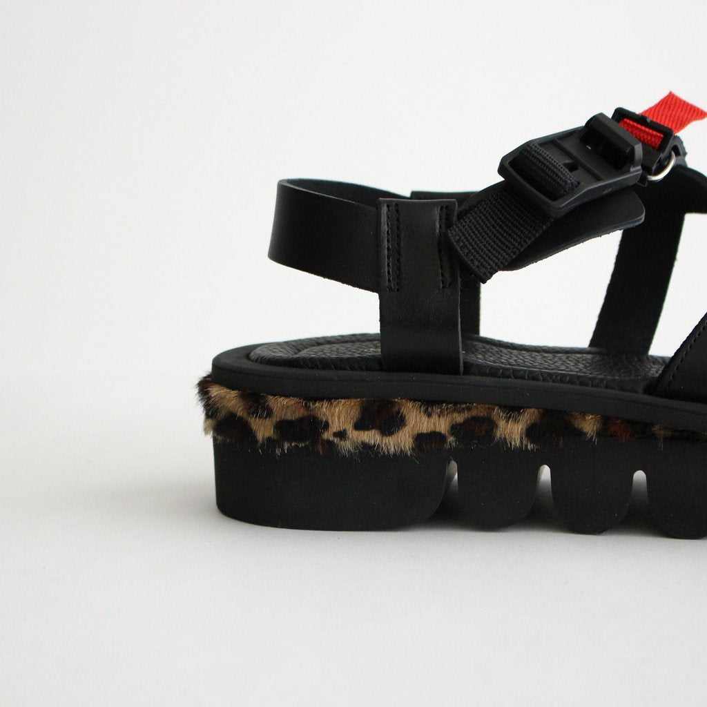 MEADOW SANDAL #BLACK/LEOPARD [RO-S-MDS]