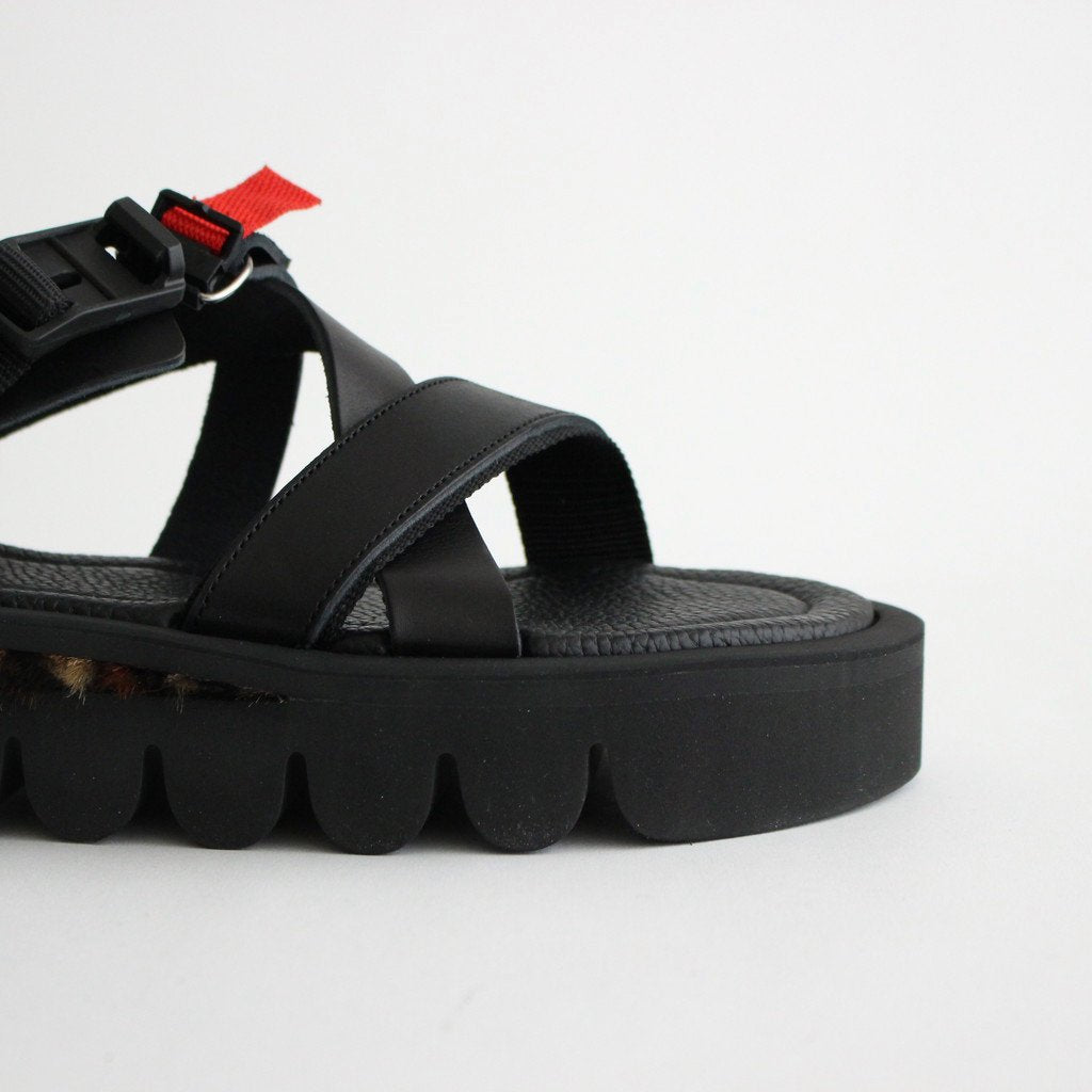 MEADOW SANDAL #BLACK/LEOPARD [RO-S-MDS]