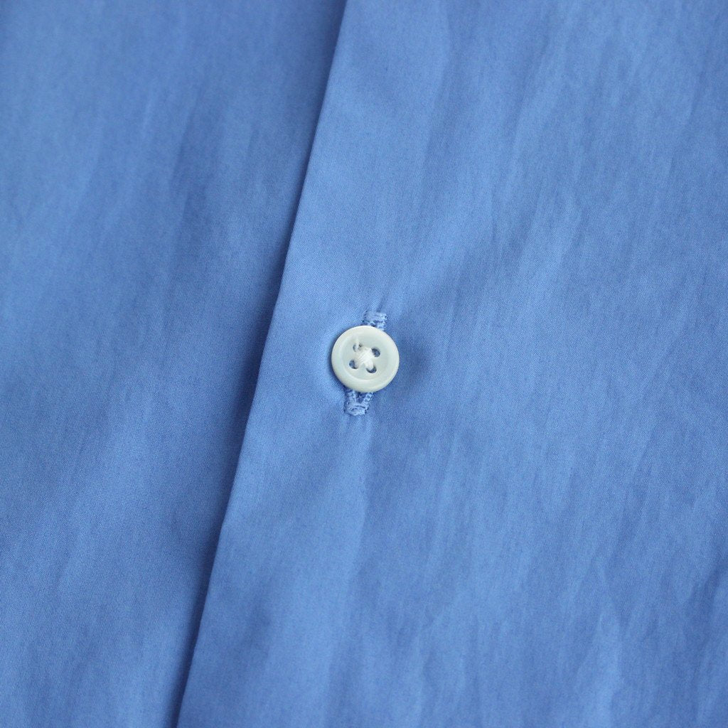 BROAD BAND COLLAR OVERSIZED SHIRT DRESS #BLUE [GL231-60085B]