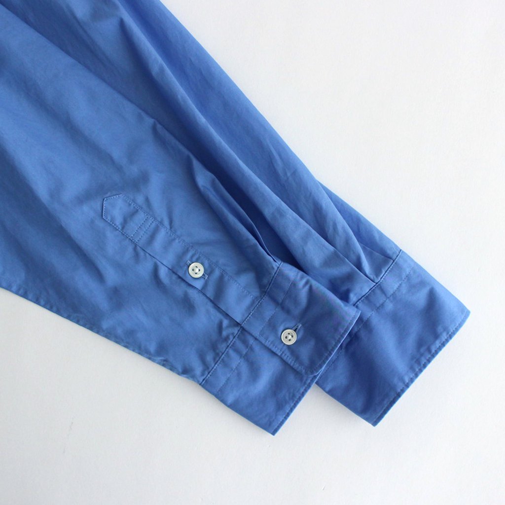 BROAD BAND COLLAR OVERSIZED SHIRT DRESS #BLUE [GL231-60085B] _