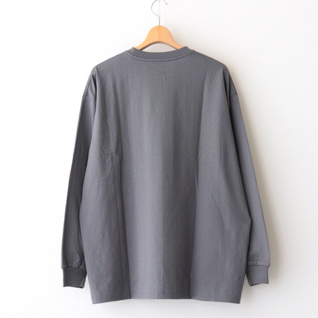 L/S OVERSIZED TEE #GRAY [GU231-70309B]