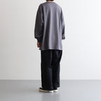 L/S OVERSIZED TEE #GRAY [GU231-70309B]