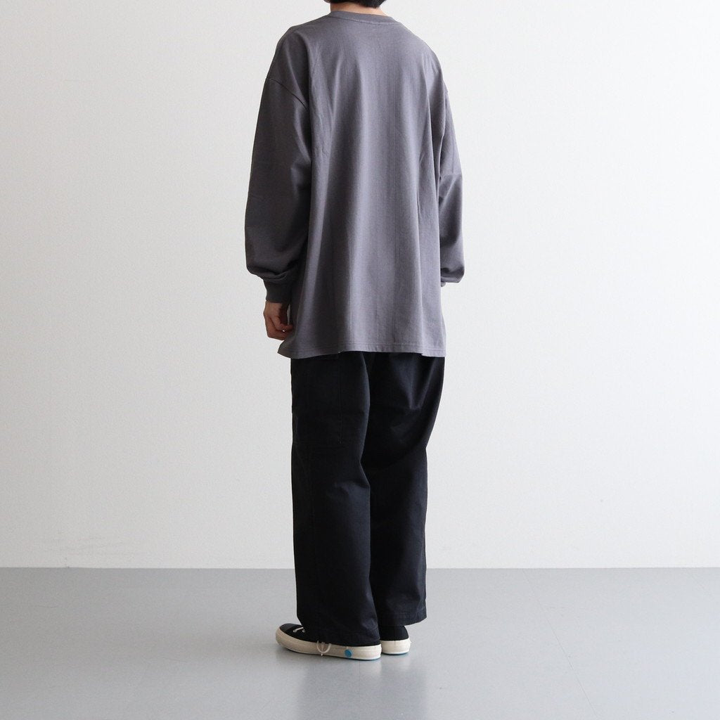 L/S OVERSIZED TEE #GRAY [GU231-70309B]