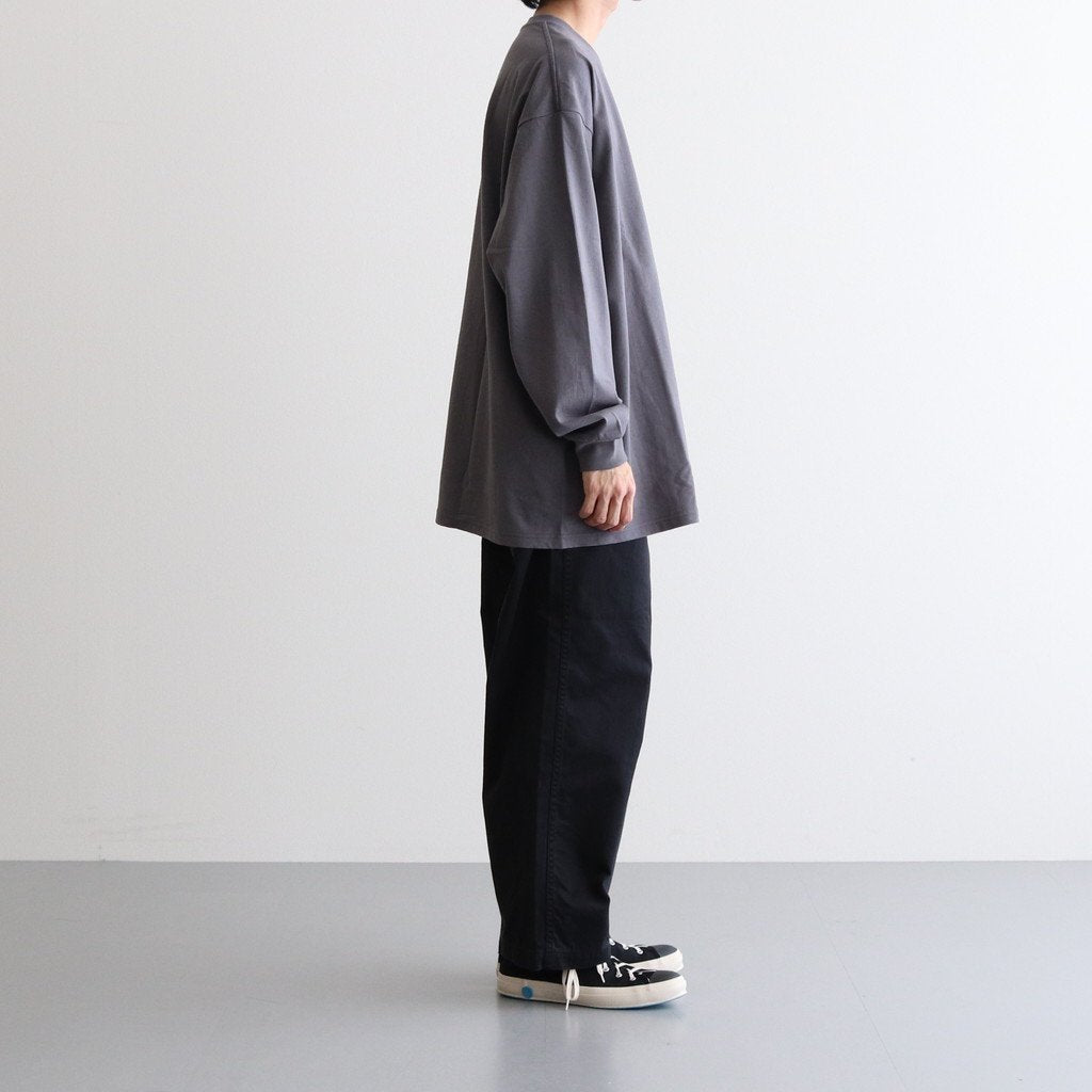 L/S OVERSIZED TEE #GRAY [GU231-70309B]