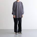 L/S OVERSIZED TEE #GRAY [GU231-70309B]