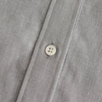 LINEN CUPRO BAND COLLAR DRESS #L.GRAY [GL231-60070]