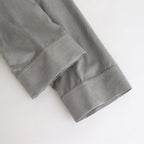 LINEN CUPRO BAND COLLAR DRESS #L.GRAY [GL231-60070]