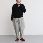 FCYLPT | 20/1・Strong twist twill cylinder pants #SAGE GRAY [GE_FR0802PF]