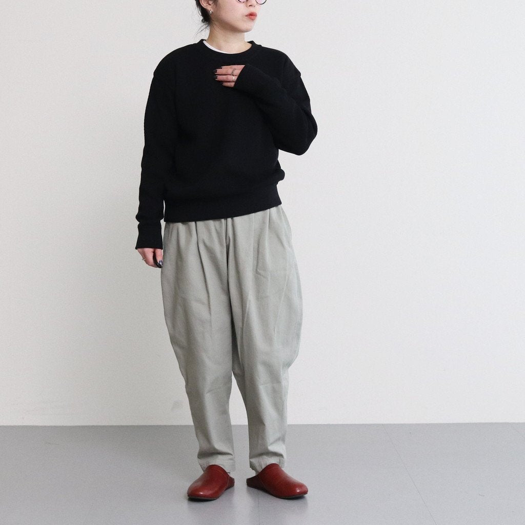 FCYLPT | 20/1・Strong twist twill cylinder pants #SAGE GRAY [GE_FR0802PF]