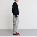 FCYLPT | 20/1・Strong twist twill cylinder pants #SAGE GRAY [GE_FR0802PF]