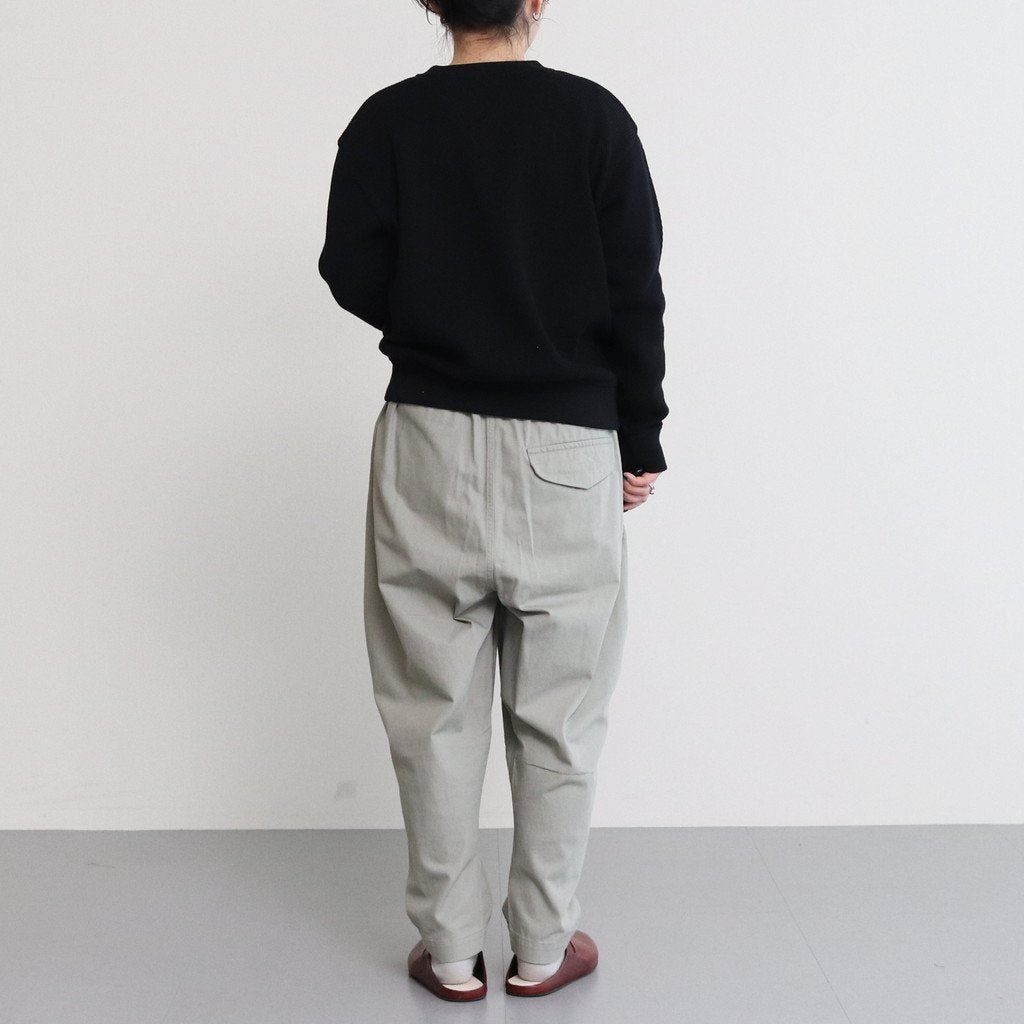 FCYLPT | 20/1・Strong twist twill cylinder pants #SAGE GRAY [GE_FR0802PF]