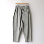 FCYLPT | 20/1・Strong twist twill cylinder pants #SAGE GRAY [GE_FR0802PF]