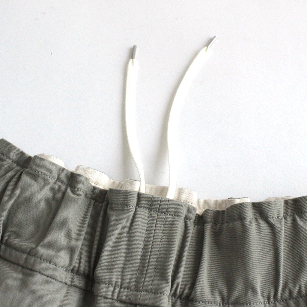 FCYLPT | 20/1・Strong twist twill cylinder pants #SAGE GRAY [GE_FR0802PF]