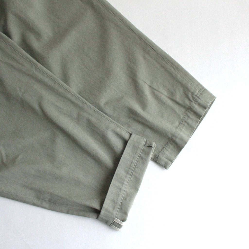 FCYLPT | 20/1・Strong twist twill cylinder pants #SAGE GRAY [GE_FR0802PF]