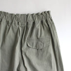 FCYLPT | 20/1・Strong twist twill cylinder pants #SAGE GRAY [GE_FR0802PF]
