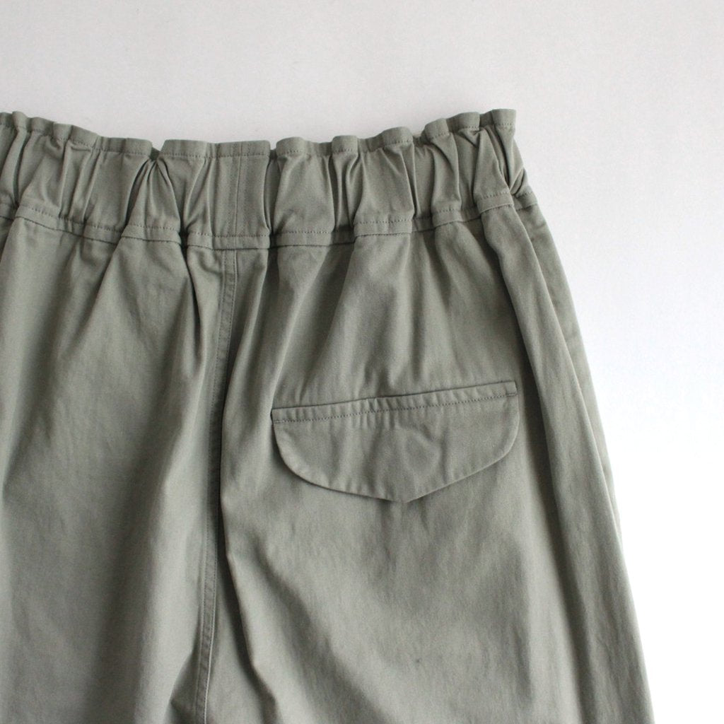 FCYLPT | 20/1・Strong twist twill cylinder pants #SAGE GRAY [GE_FR0802PF]