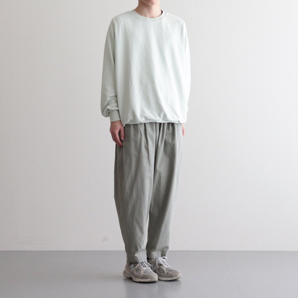 FCYLPT | 20/1・強撚ツイル シリンダーパンツ #SAGE GREY [GE_FR0802PF]