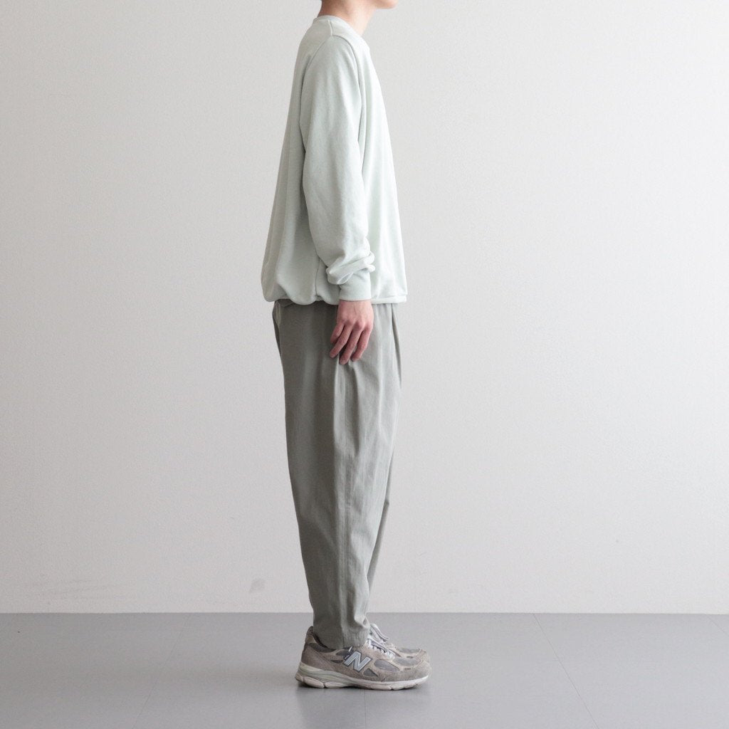 FCYLPT | 20/1・Strong twist twill cylinder pants #SAGE GRAY [GE_FR0802PF]