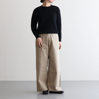 CHINO CLOTH PANTS WIDE #KHAKI [63602]