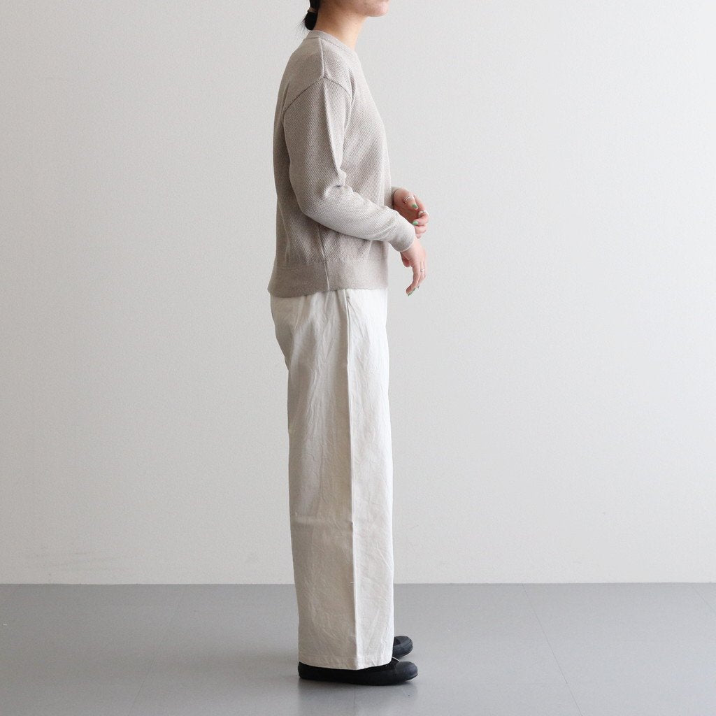 CHINO CLOTH PANTS WIDE #LIGHT BEIGE [63602]