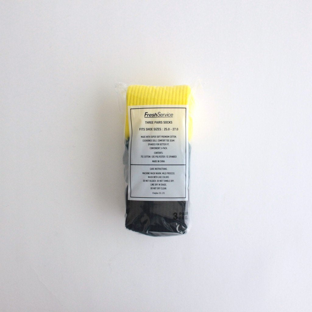 SIGNATURE 3-PACK SOCKS #MULTI [FSW-23-AC_078]