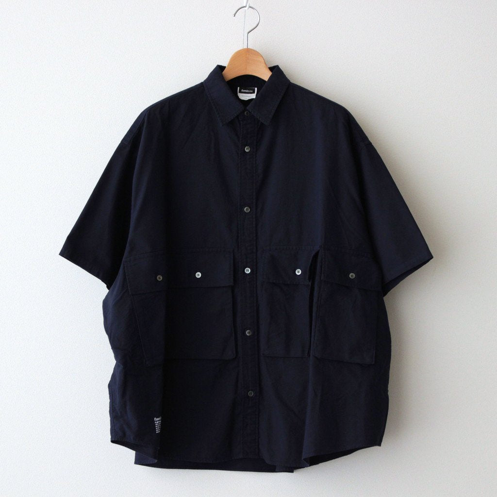 OXFORD FLAP POCKET S/S SHIRT #NAVY [FSW-22-SH_67]