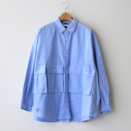 OXFORD FLAP POCKET L/S SHIRT #BLUE [FSW-22-SH_66]