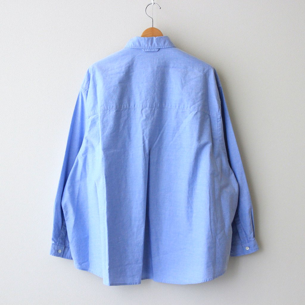 OXFORD FLAP POCKET L/S SHIRT #BLUE [FSW-22-SH_66]