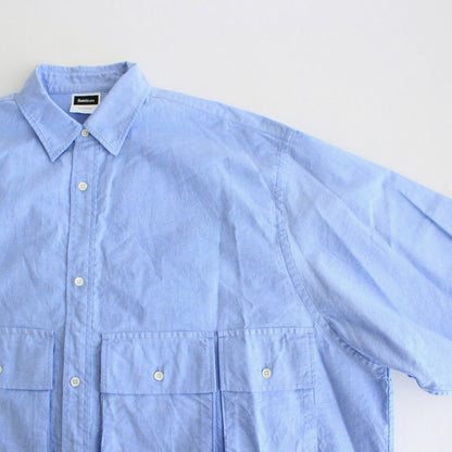 OXFORD FLAP POCKET L/S SHIRT #BLUE [FSW-22-SH_66]