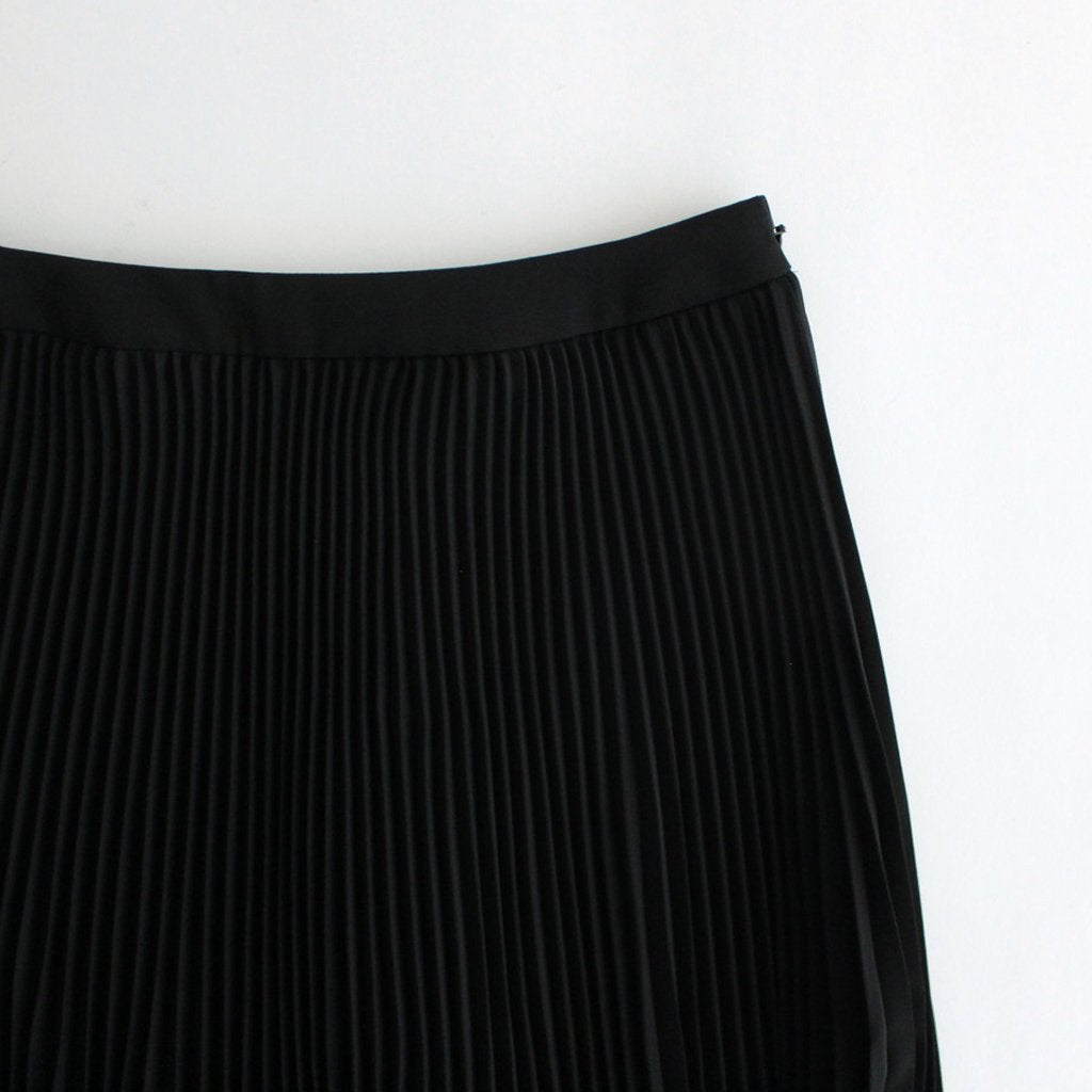 8,756円Graphpaper Satin Pleats Skirt Black