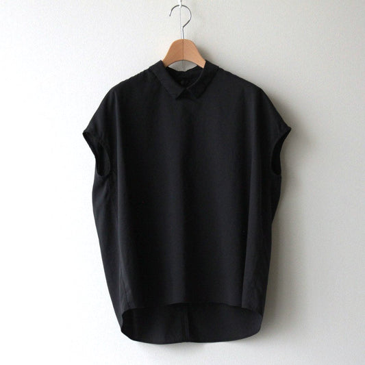 NRNPO｜Coolmax Polyester &amp; Linen Tropical Small Color Sleeveless Pullover #BLACK [GE_NC1508PO]