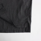 NOVR6S｜クールマックス　ポリエステル&リネン・トロピカル スモールカラーワイドシャツ #SLATE GREY [GE_NC1505S6]