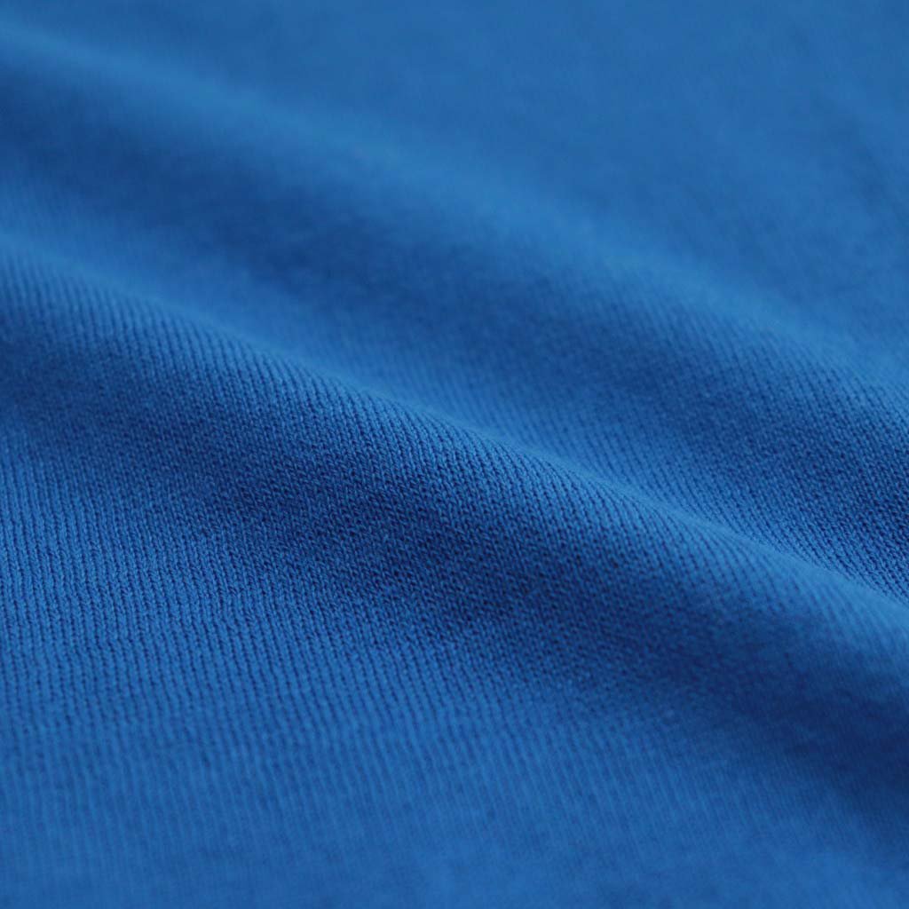 COTTON KNIT CREW NECK CARDIGAN #BLUE [L2301-K004]