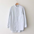 STRIPED BAND COLLAR SHIRTS #WHITE (NARROW) [YK23SS0472SH]