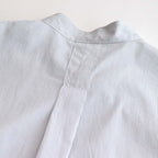 STRIPED BAND COLLAR SHIRTS #WHITE (NARROW) [YK23SS0472SH]