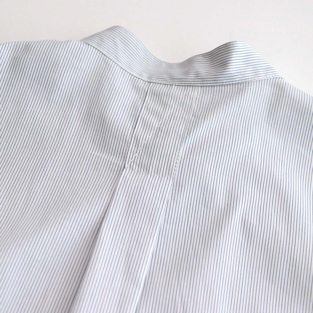 STRIPED BAND COLLAR SHIRTS #WHITE (NARROW) [YK23SS0472SH]