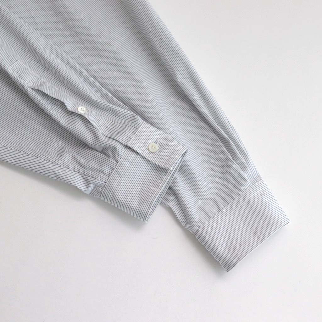 STRIPED BAND COLLAR SHIRTS #WHITE (NARROW) [YK23SS0472SH] _ YOKE