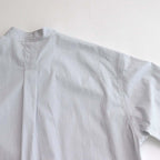 STRIPED BAND COLLAR SHIRTS #WHITE (NARROW) [YK23SS0472SH]